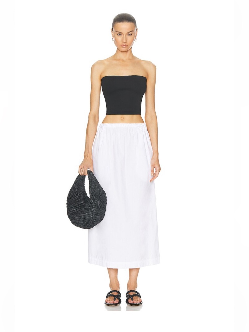 Enza Costa Resort Poplin Skirt